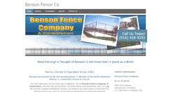 Desktop Screenshot of bensonfenceco.com